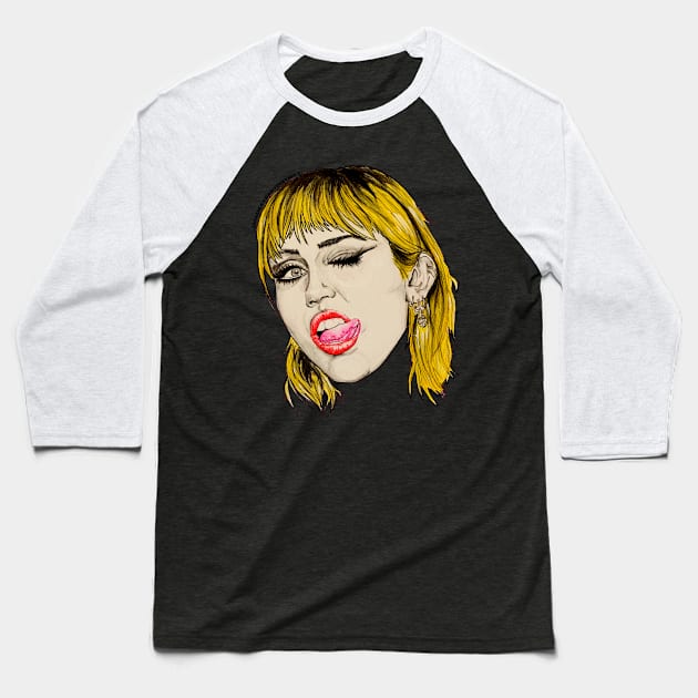 She's Just Being Miley Baseball T-Shirt by MadsAve